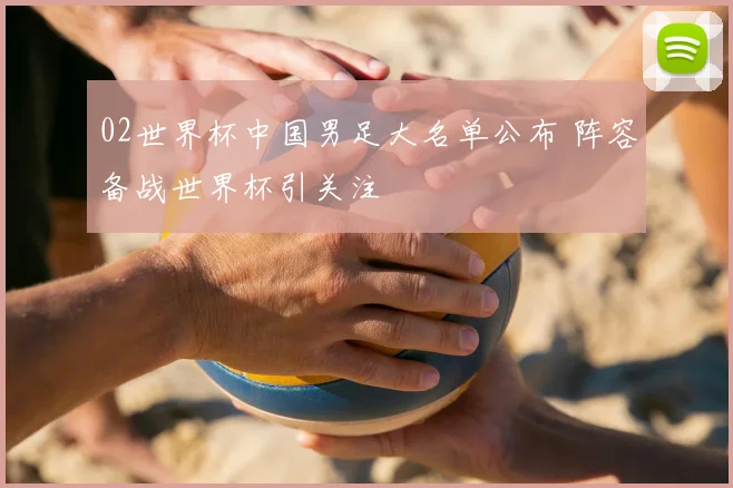 02世界杯中国男足大名单公布 阵容备战世界杯引关注